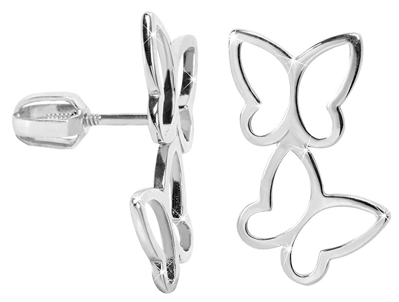 Brilio Silver Stříbrné náušnice Motýlci 431 001 02708 04 - 2,10 g