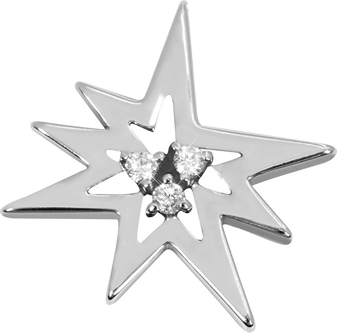 Brilio Silver Stříbrný přívěsek Hvězda s krystaly 446 001 00372 14 - 1,66 g
