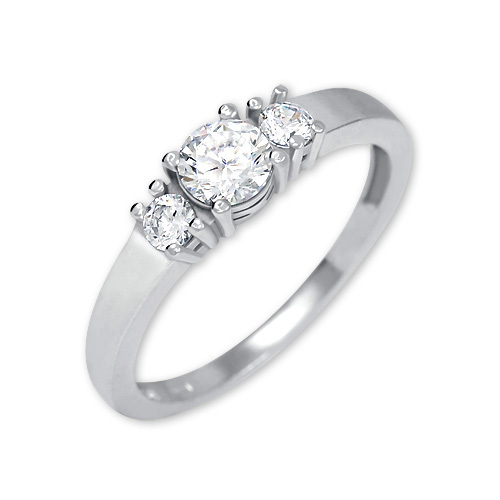 Brilio Silver Stříbrný prsten s krystaly 426 001 00498 04 - 2,03 g 58 mm