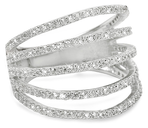 Brilio Silver Stříbrný prsten se zirkony 31G3098 52 mm