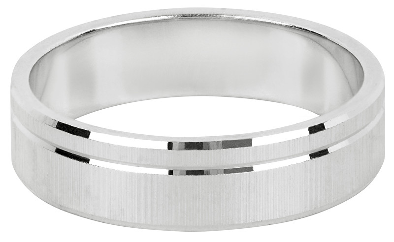 Brilio Silver Stříbrný snubní prsten pro muže a ženy 422 001 09073 04 - 4,84 g 52 mm