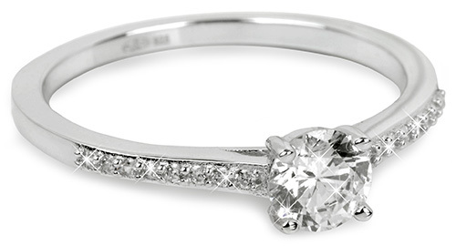 Brilio Silver Stříbrný zásnubní prsten 31G3050 54 mm