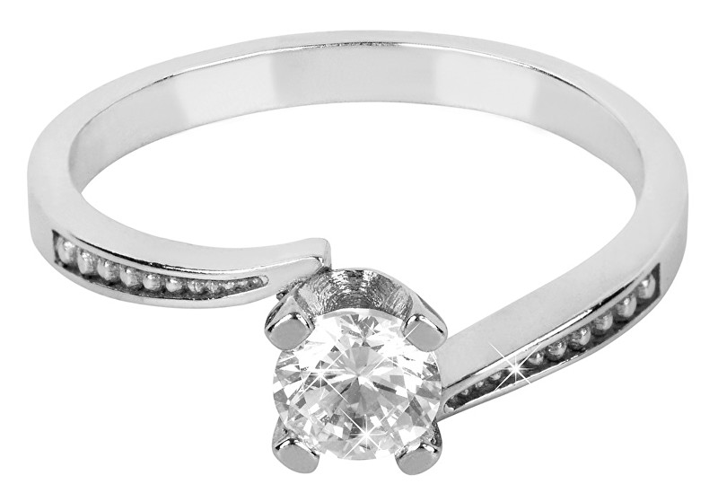 Brilio Silver Stříbrný zásnubní prsten 426 001 00500 04 - 1,95 g 54 mm