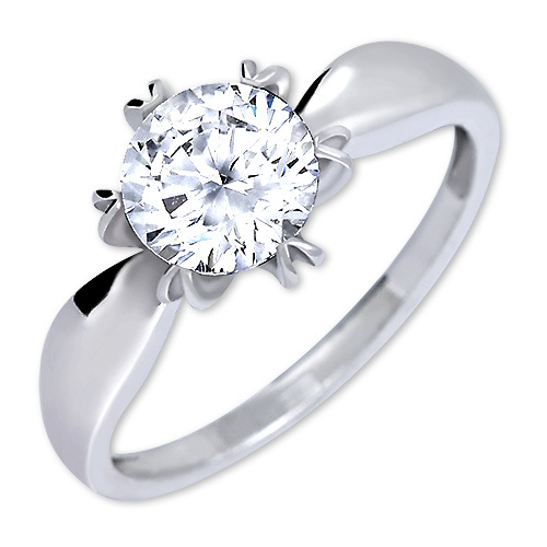 Brilio Silver Výrazný zásnubní prsten 426 001 00502 04 - 2,13 g 60 mm
