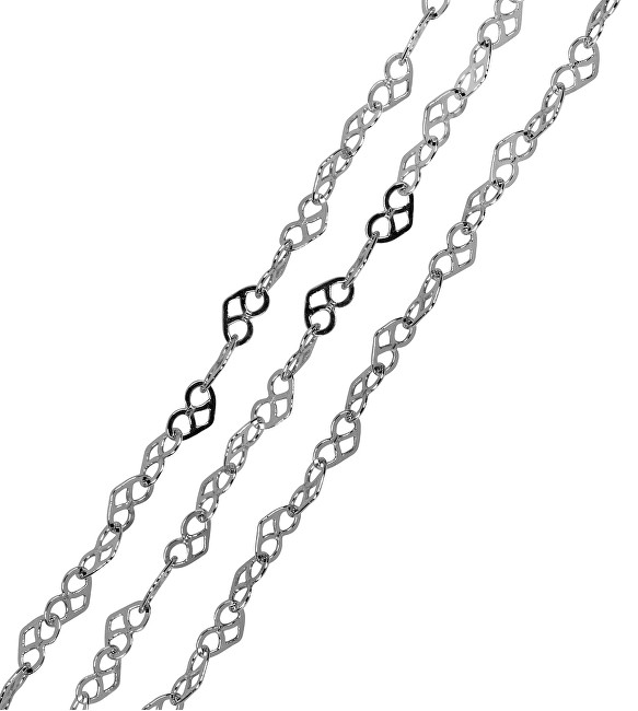 Brilio Silver Stříbrný náhrdelník Srdíčka 45 cm 471 086 00034 04 - 2,56 g