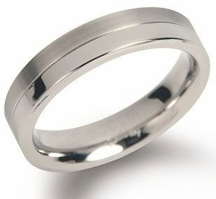 Boccia Titanium Snubní titanový prsten 0129-01 69 mm