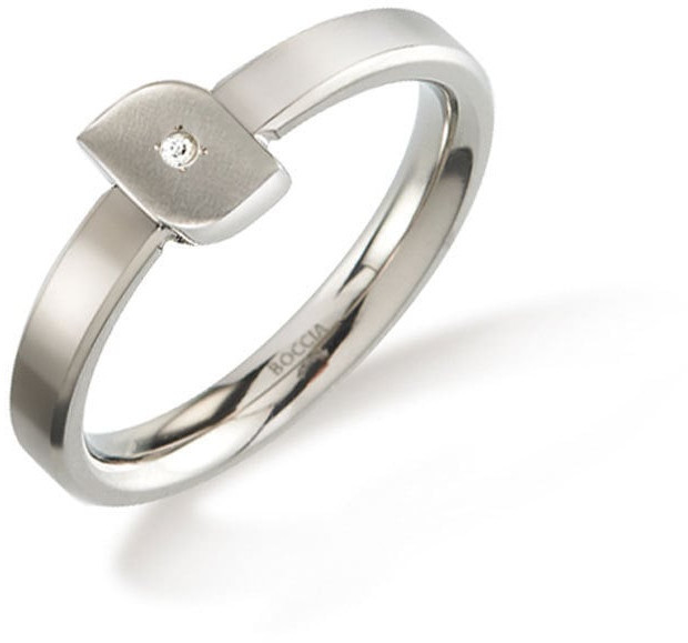 Boccia Titanium Titanový prsten s diamantem 0141-02 54 mm