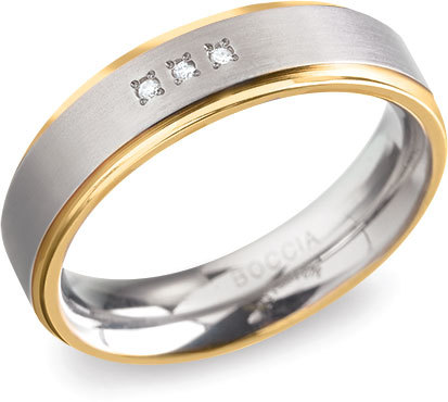 Boccia Titanium Titanový snubní prsten 0134-04 54 mm