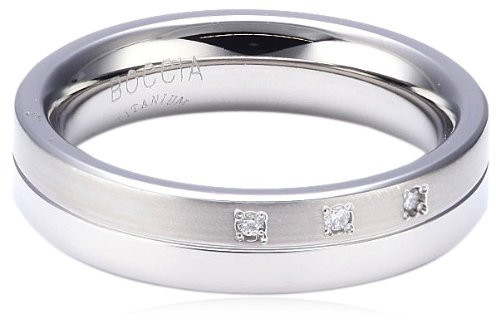 Boccia Titanium Titanový snubní prsten s diamanty 0129-03 51 mm