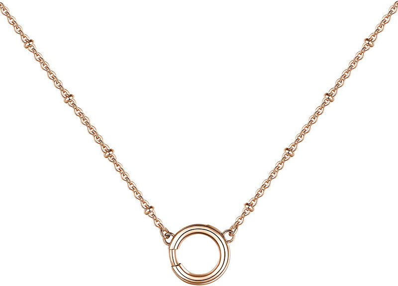 Brosway Růžově zlacený ocelový náhrdelník Catena BCT43