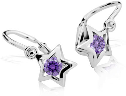 Cutie Jewellery Dětské náušnice C1942-10-X-2 bílá
