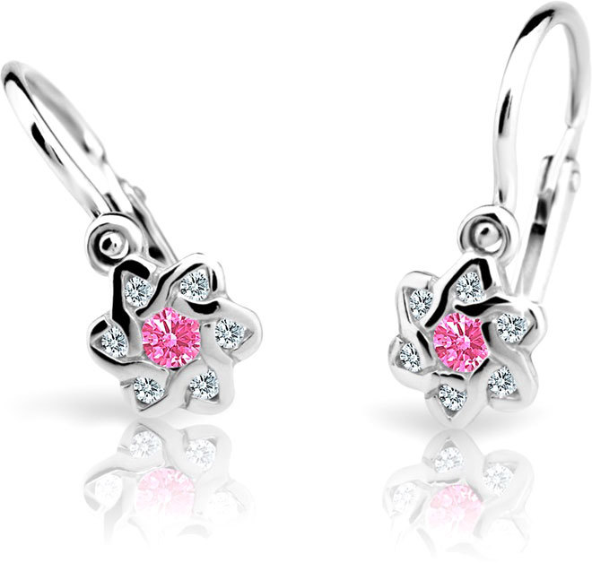 Cutie Jewellery Dětské náušnice C2149-10-X-2 růžová