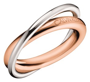 Calvin Klein Bicolor ocelový prsten Double KJ8XPR2001 55 mm