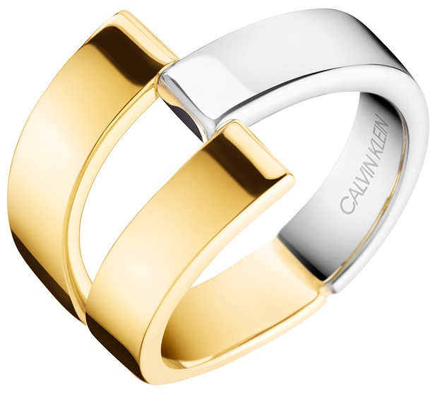 Calvin Klein Luxusní bicolor prsten Truly KJ8JJR2001 55 mm