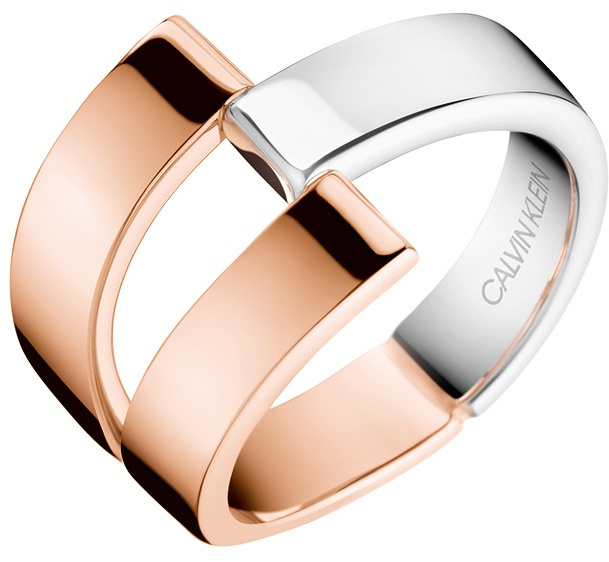 Calvin Klein Luxusní bicolor prsten Truly KJ8JPR2001 55 mm