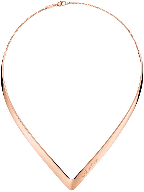 Calvin Klein Luxusní bronzový náhrdelník Outline KJ6VPJ100100