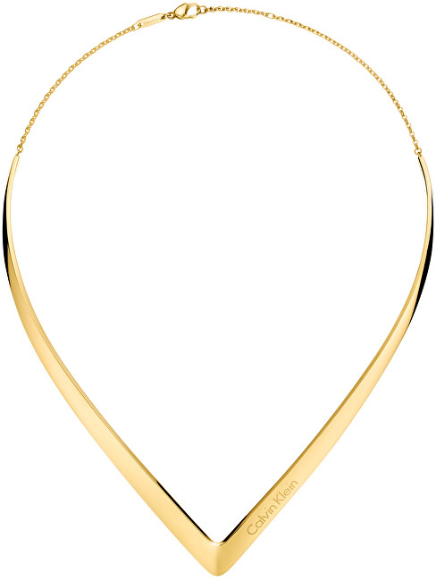 Calvin Klein Luxusní pozlacený náhrdelník Outline KJ6VJJ100100