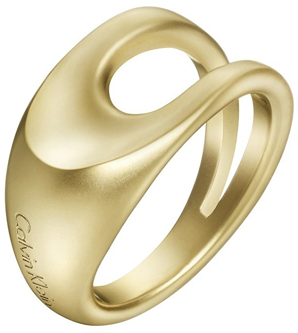 Calvin Klein Luxusní pozlacený prsten Shape KJ3YJR1101 52 mm