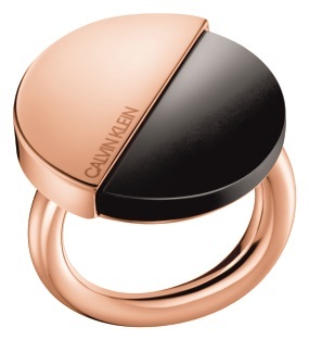 Calvin Klein Luxusní pozlacený prsten Spicy KJ8RBR1401 55 mm