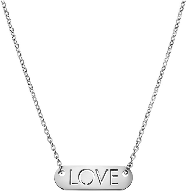 Calvin Klein Ocelový náhrdelník Message Love KJ7CMN000200