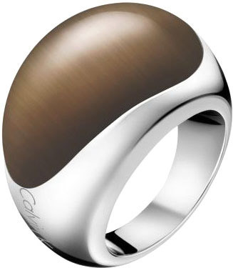Calvin Klein Ocelový prsten s kamenem Ellipse KJ3QCR0201 55 mm
