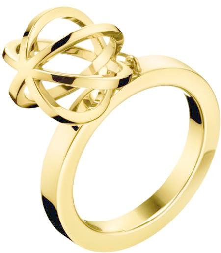 Calvin Klein Originální pozlacený prsten Show KJ4XJR1002 55 mm