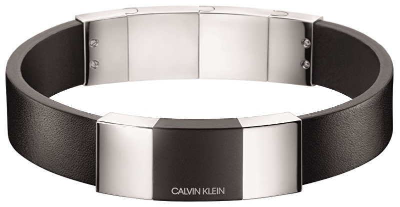 Calvin Klein Pánský kožený náramek Strong KJ9LMB2901