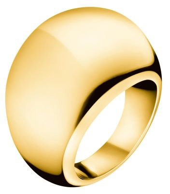Calvin Klein Pozlacený prsten Ellipse KJ3QJR1001 52 mm