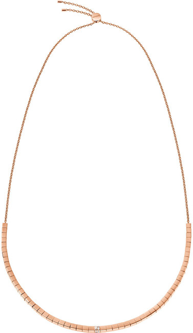 Calvin Klein Stylový růžově pozlacený náhrdelník Tune KJ9MPN140100