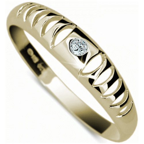 Danfil Originální zlatý prsten DF1282z 49 mm