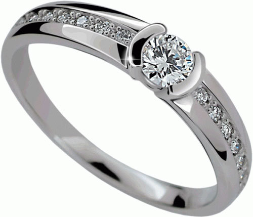 Danfil Luxusní zásnubní prsten DLR2106b - SLEVA