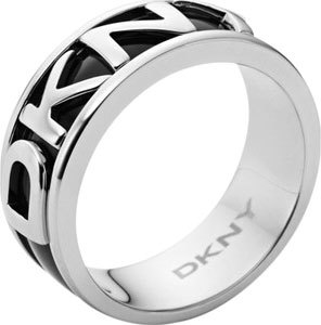 DKNY Černý prsten NJ1891040 50 mm