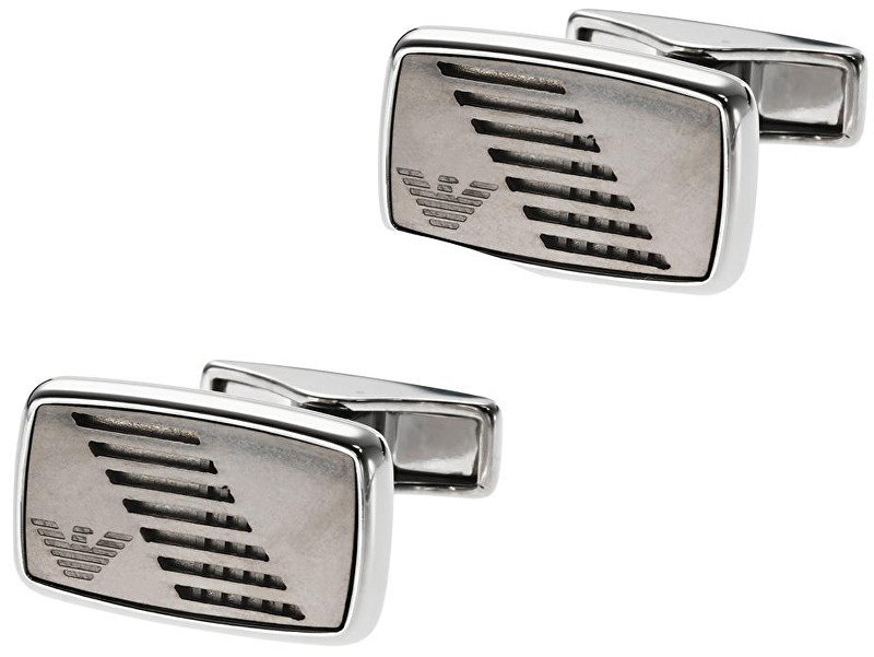 Emporio Armani Ocelové manžetové knoflíčky EGS2028040
