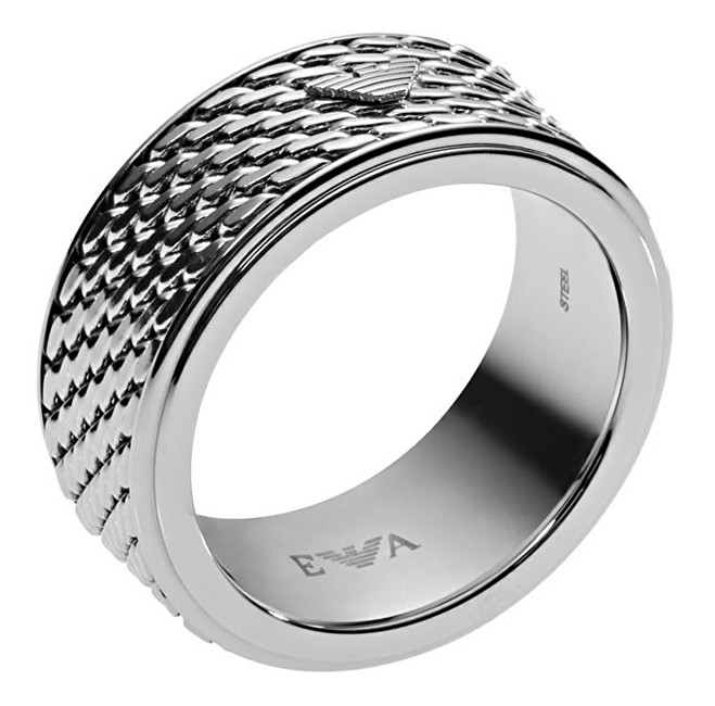 Emporio Armani Stylový pánský prsten EGS2142040 60 mm