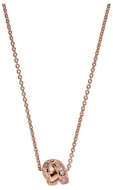 Emporio Armani Luxusní bronzový náhrdelník EG3320221 (řetízek, přívěsek)