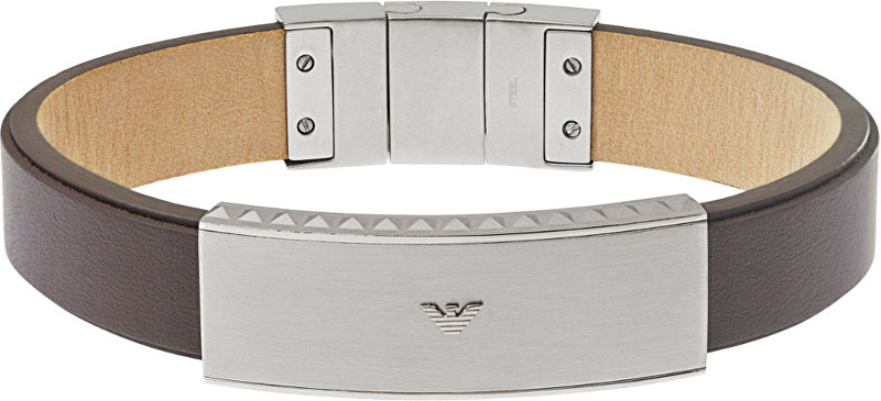 Emporio Armani Pánský náramek z kůže EGS1881040