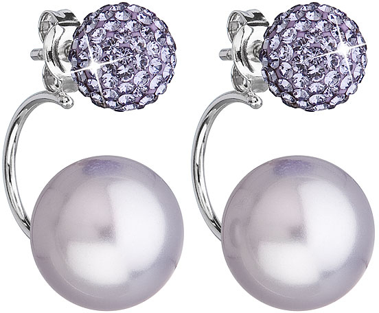 Evolution Group Dvojité náušnice 31179.3 tanzanite