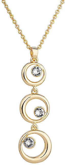 Evolution Group Elegantní pozlacený náhrdelník Shine Luxus 52014.1