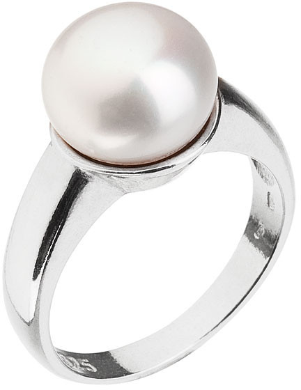 Evolution Group Stříbrný perlový prsten Pavona 25001.1 58 mm