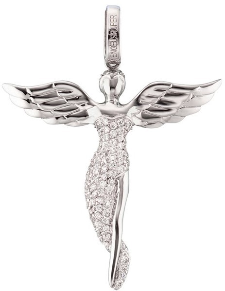 Engelsrufer Stříbrný přívěsek Anděl se zirkony ERP-ANGEL 2,6 cm ER0221