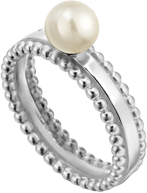 Esprit Stříbrný prsten se syntetickou perlou Powder ESRG002011 51 mm