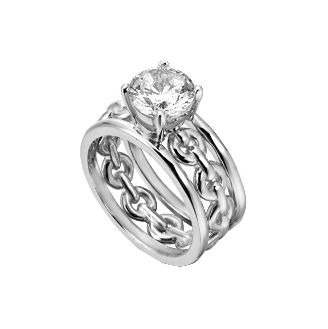 Esprit Stříbrný prsten s krystalem Ann ESRG002611 57 mm