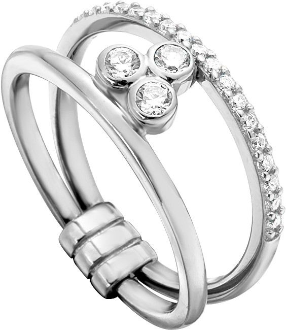 Esprit Stříbrný prsten se zirkony Play ESRG001911 51 mm