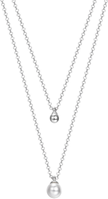 Esprit Vrstvený stříbrný náhrdelník s perličkou ESPRIT-JW52906