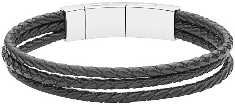 Fossil Pánský kožený náramek JF02682040