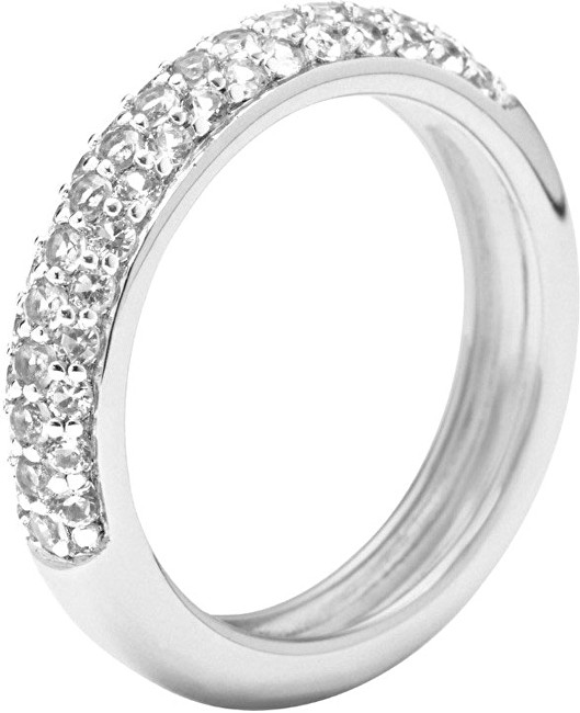 Fossil Stříbrný prsten s krystaly JFS00080040 59 mm