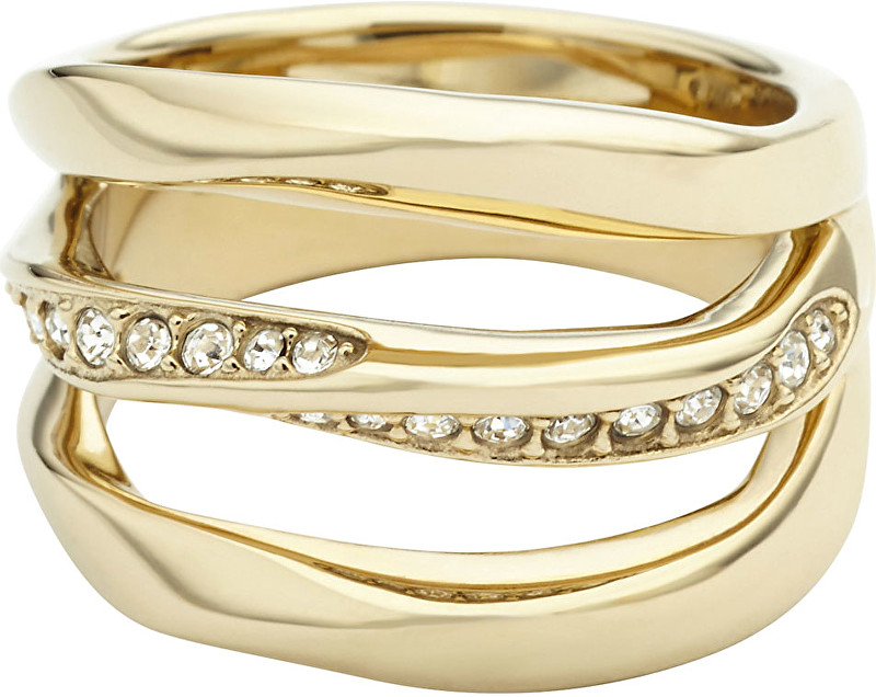 Fossil Zlatý prsten Holiday Twist JF01615710 58 mm
