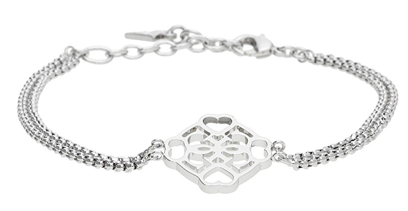 Guess Elegantní náramek s květinou UBB21561-S