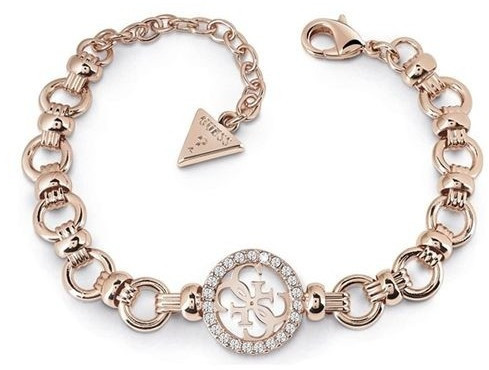 Guess Luxusní bronzový náramek UBB85137-S