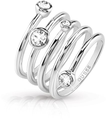Guess Luxusní spirálovitý prsten UBR84055 54 mm